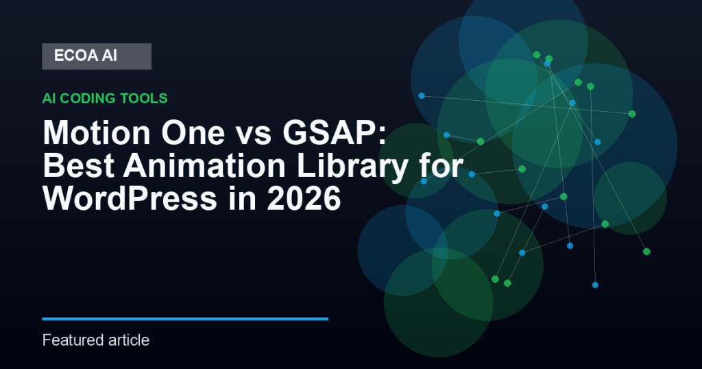 Motion One vs GSAP: Best Animation Library for WordPress in 2026